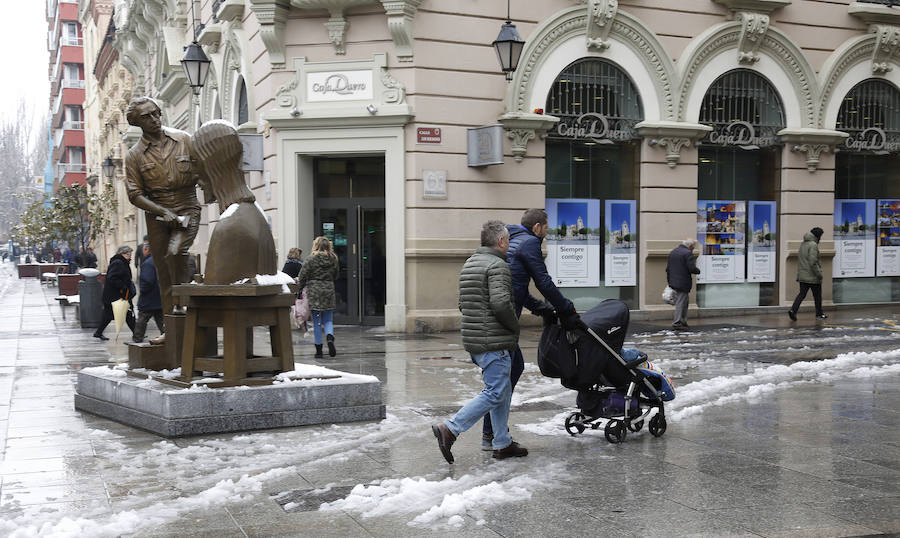Fotos: La capital palentina se tiñe de blanco II