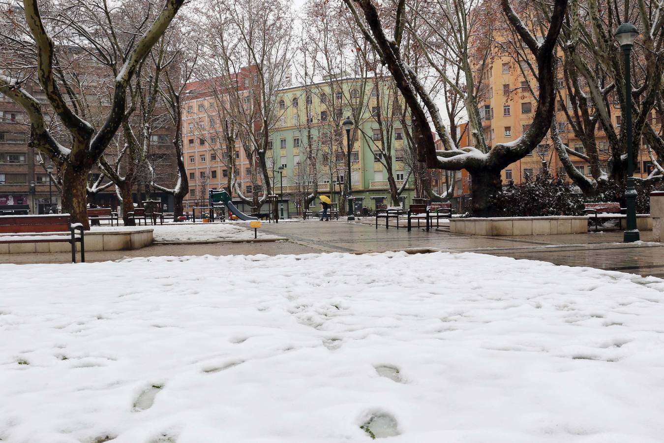 Fotos: Las bellas estampas que la nieve ha dejado en Valladolid