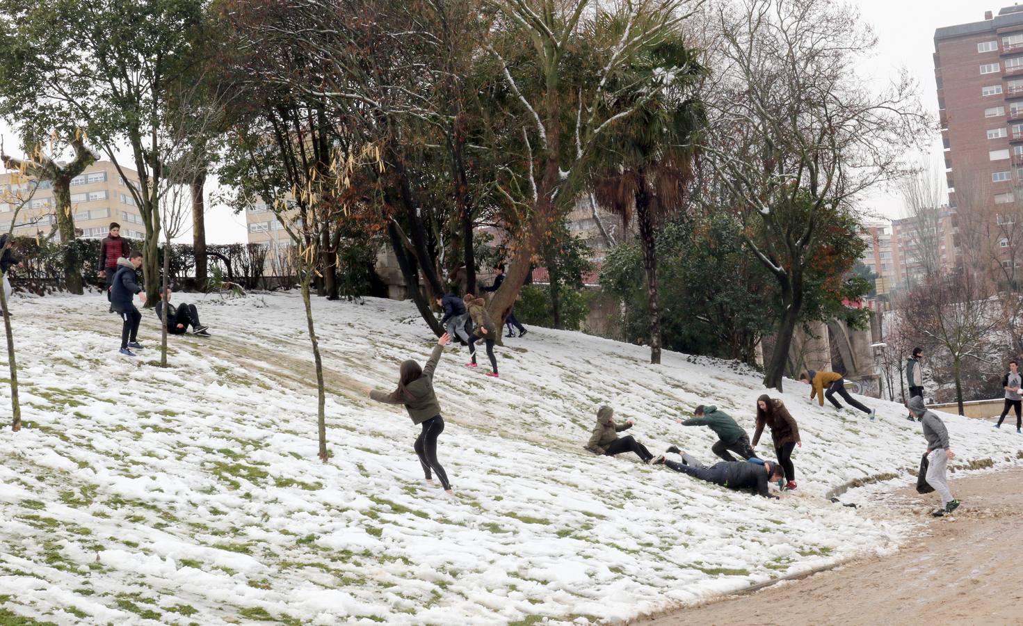 Fotos: Las bellas estampas que la nieve ha dejado en Valladolid