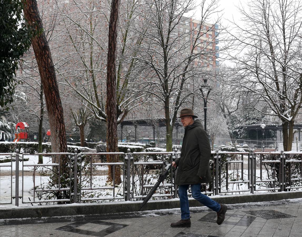 Fotos: Las bellas estampas que la nieve ha dejado en Valladolid