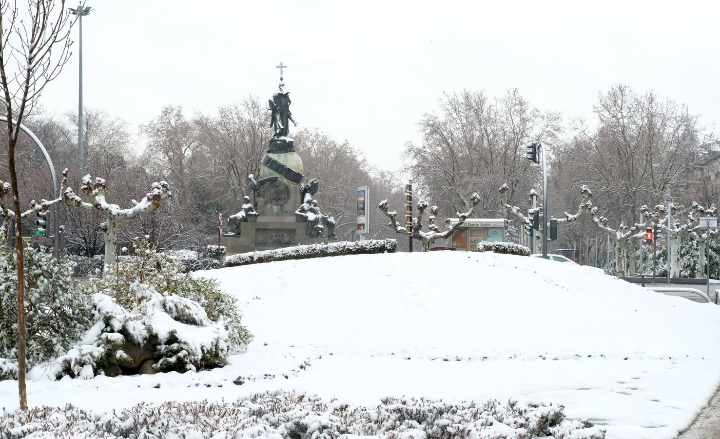 Fotos: Las bellas estampas que la nieve ha dejado en Valladolid
