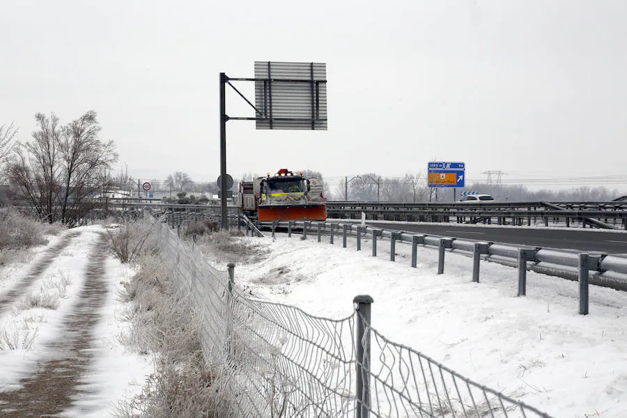 Fotos: Imágenes nevadas en Dueñas