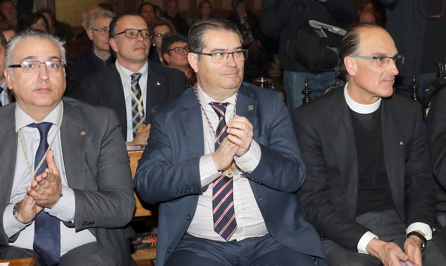 La delegada del Gobierno en Castilla y León, María José Salgueiro, pregonó ayer en la Cofradía Penitencial de Jesús Nazareno, en un acto en el que ensalzó la celebración de la Pasión en Valladolid.