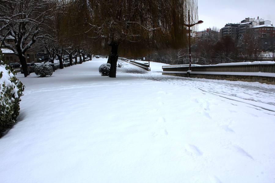 Fotos: La nieve &#039;asalta&#039; la capital leonesa