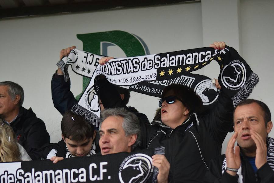 Jornada redonda para el equipo salmantino, que se coloca primero antes de recibir al Astorga el miércoles gracias a los goles de Diego Abad y Carlos López