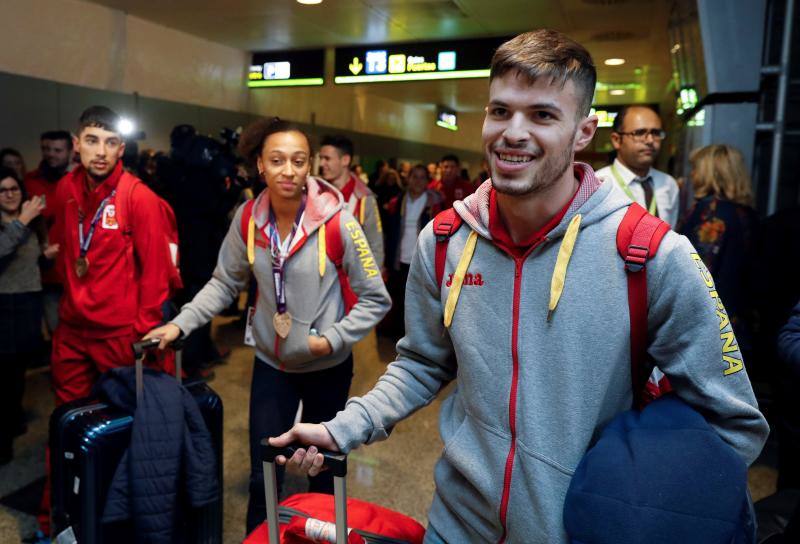 Fotos: Los atletas españoles llegan a Madrid del Mundial de Birmingham