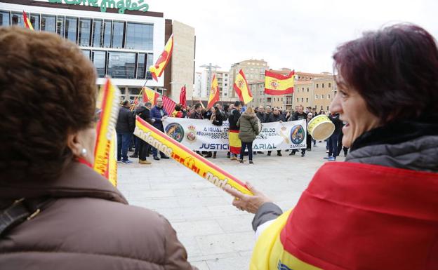 Manifestación de Jusapol celebrada hace unos días en Salamanca. 