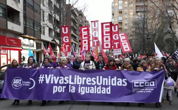 Manifestación feminista en Zamora