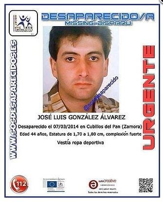 José Luis González Álvarez, desaparecido desde el 07/03/2014 (Cubillos del Pan, Zamora).