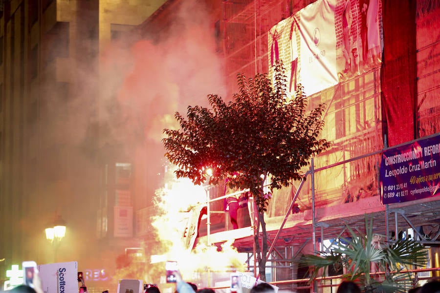 Más de 15.000 personas, según Policía Nacional, han participado en Salamanca en la manifestación convocada por los movimientos feministas con motivo del 8-M