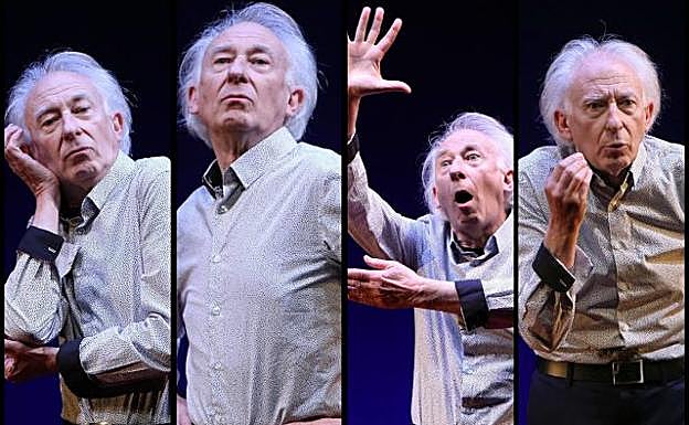 Secuencia de gestos de Albert Boadella en su obra 'El sermón del bufón'. 