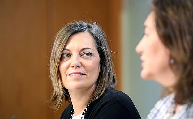 Milagros Marcos, en la rueda de prensa posterior al Consejo de Gobierno. 