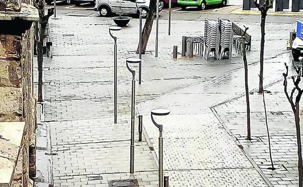 Nuevas luminarias instaladas en las calles de la localidad. 