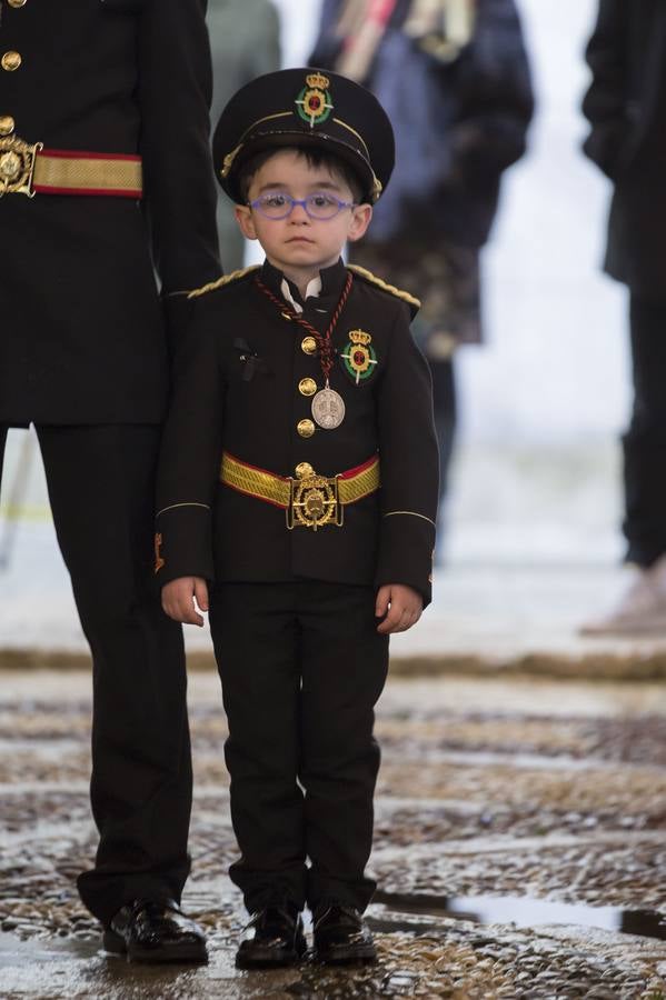 Las bandas de la Cofradía penitencial de la Sagrada Pasión de Cristo y de la Cofradía penitencial de Nuestra Señora de la Pieda ofrecieron un recital en el Patio Central del palacio