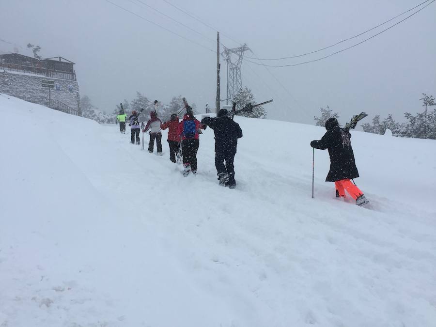 Fotos: Nieve en El Espinar y en el Puerto de Navacerrada