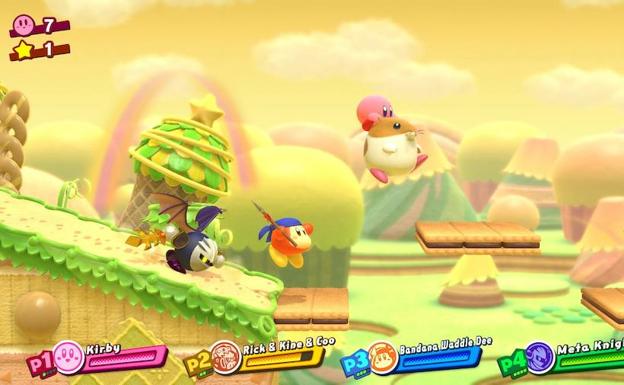 Imagen principal - ‘Kirby Star Allies’: Amor rosa