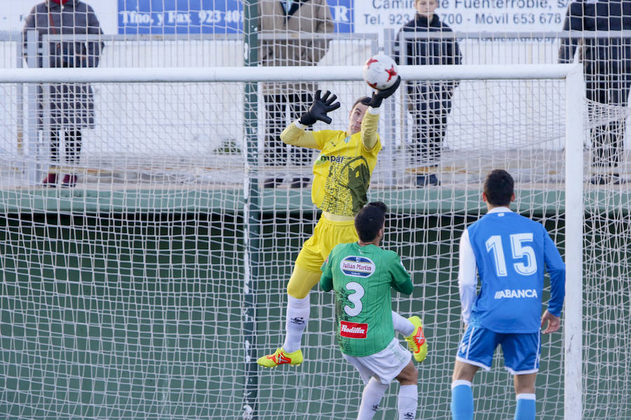 El equipo chacinero cae ante el filial del Deportivo de La Coruña en lo que es la segunda derrota seguida del equipo charro, que cae al 12º puesto 