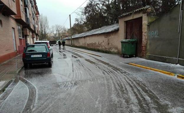 Precipitaciones de hielo sobre Peñafiel