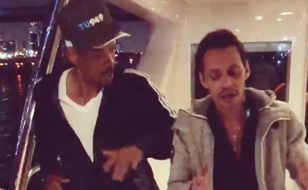 Will Smith baila con Marc Anthony. 