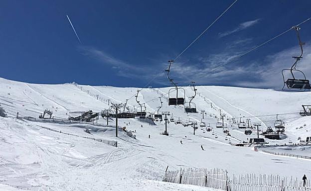 El sol por fin ha aparecido en la estación del Sistema Central