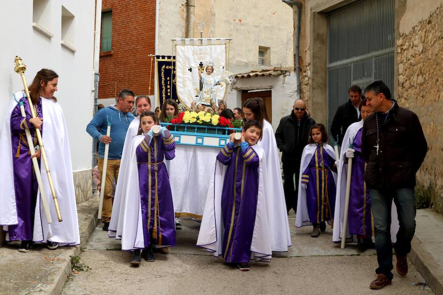 Fotos: Los niños, protagonistas de la despedida de la Semana Santa en Baltanás