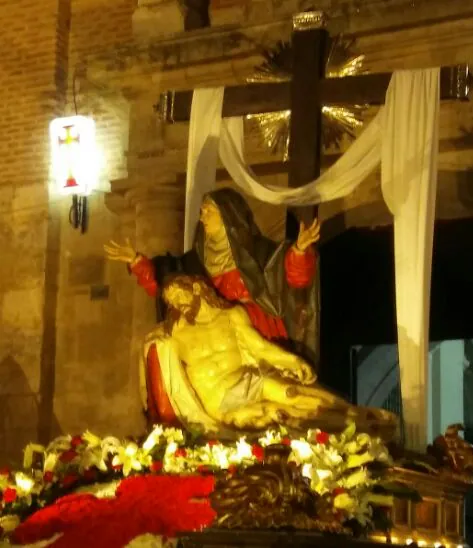 La Quinta Angustia en la procesión de La Piedad en Valladolid.