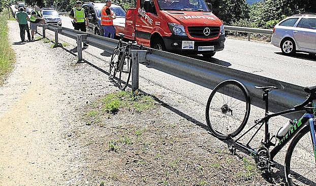 Incidente con ciclistas ocurrido en junio en la CL-601. Tanarro