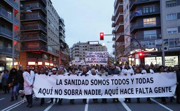 Imagen de la última Marea Blanca celebrada en Salamanca.