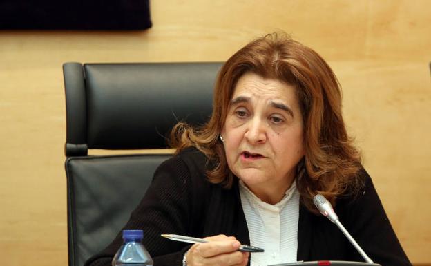 Rosario Díez, durante su comparecencia en la comisión. 