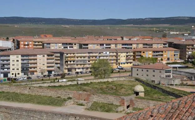 Vista de una de las zonas de Ciudad Rodrigo desde la muralla. 