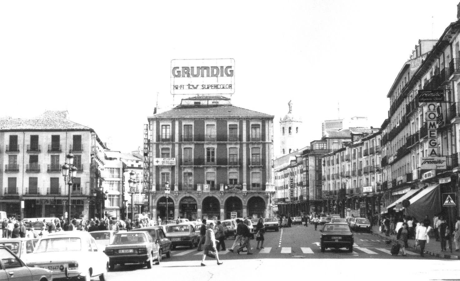 La Plaza Mayor en 1983, antes de la última renovación