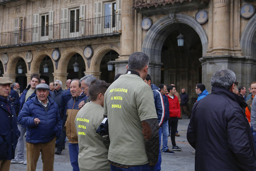 Fotos: Manifestación de cazadores en Salamanca