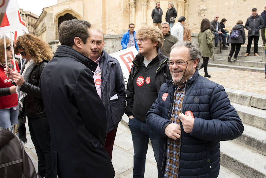 Fotos: Concentración de pensionistas en Segovia