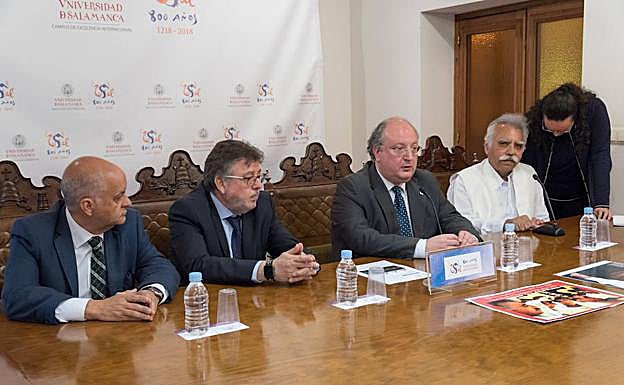 Joaquín Merchán, Ángel Castilla, Enrique Cabero y Muhammad Ehsan Ullah Khan. 