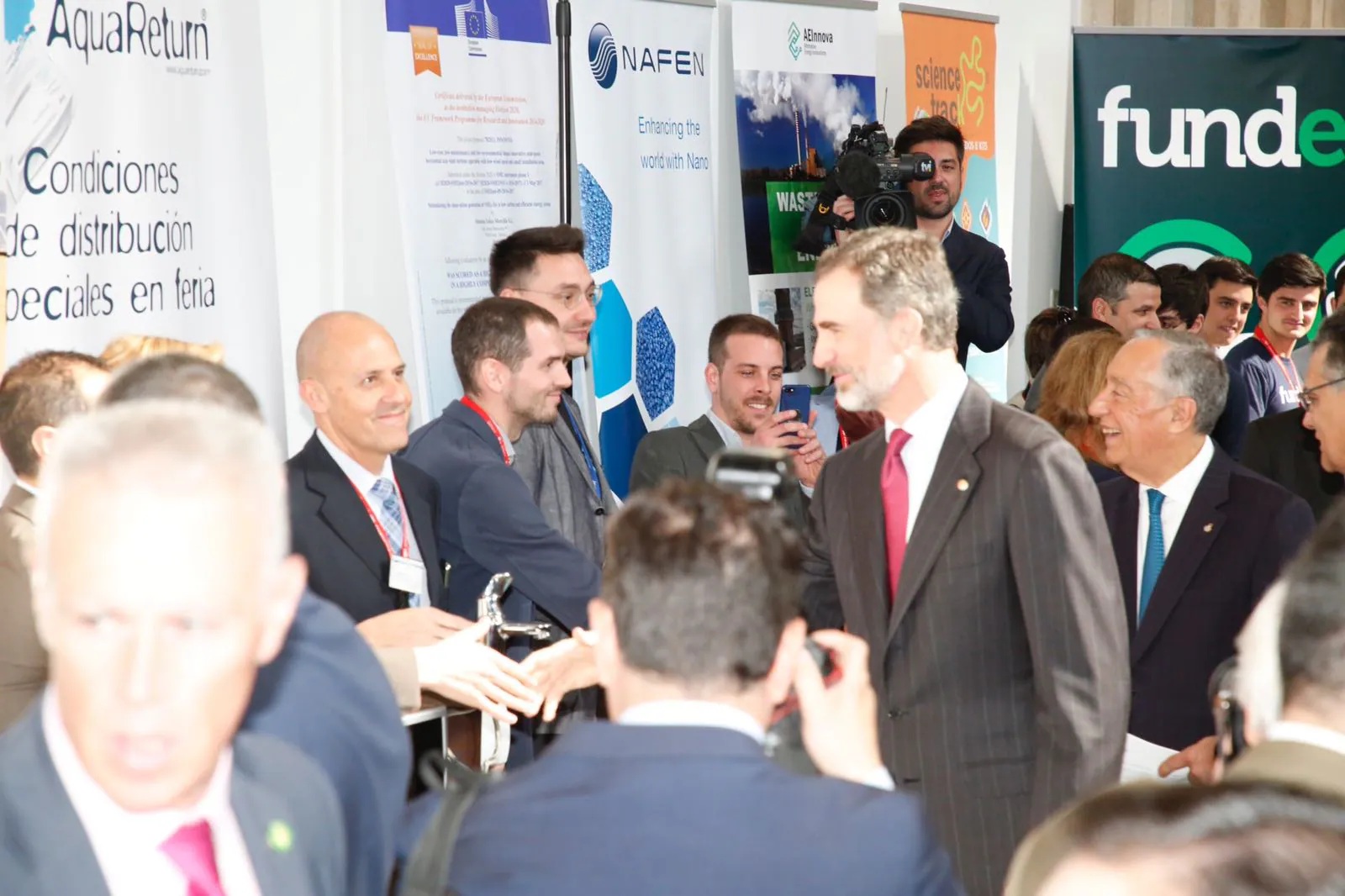 El presidente del Portugal, Marcelo Rebelo de Sousa, concluye en Salamanca su visita de Estado de tres días a España con un acto en el paraninfo de la Universidad más antigua del país en compañía de Felipe VI.