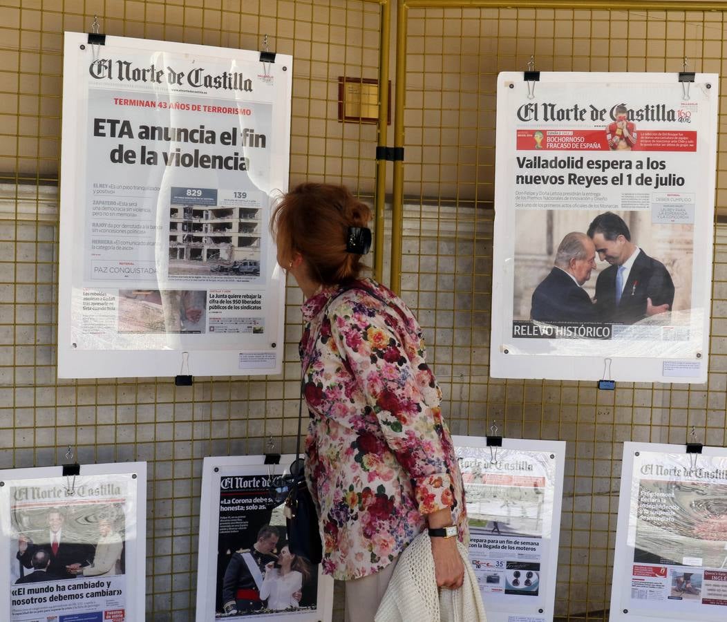 Una selección de 85 primeras páginas, que fueron portada desde el 8 de julio de 1855, hasta el 11 de octubre de 2017