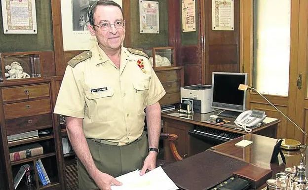 Alfredo Sanz y Calabria, en su etapa de director de la Academia de Artillería. 