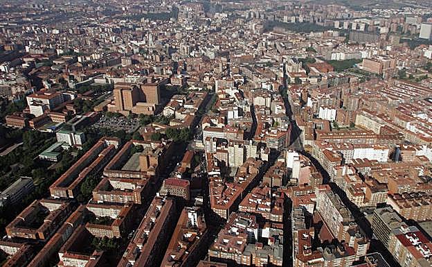 Vista aérea de Valladolid. 
