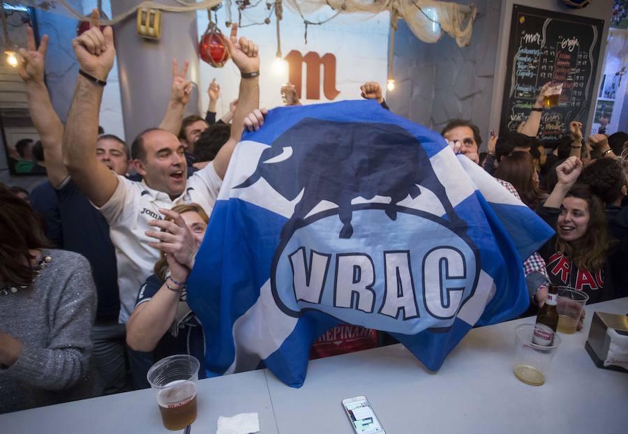 Fotos: Ambiente en los bares vallisoletanos de los equipos que han jugado la final de la Copa del Rey de rugby