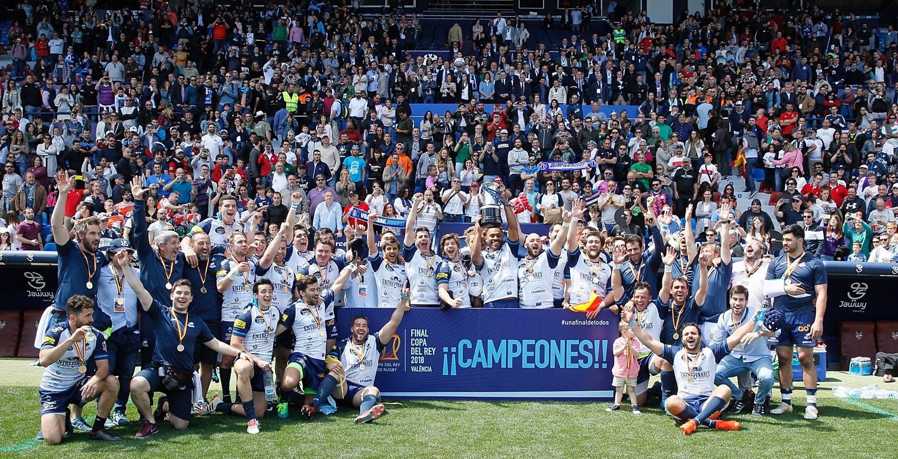 Fotos: Victoria del VRAC Quesos Entrepinares en la final de la Copa del Rey de rugby frente al Silverstorm El Salvador