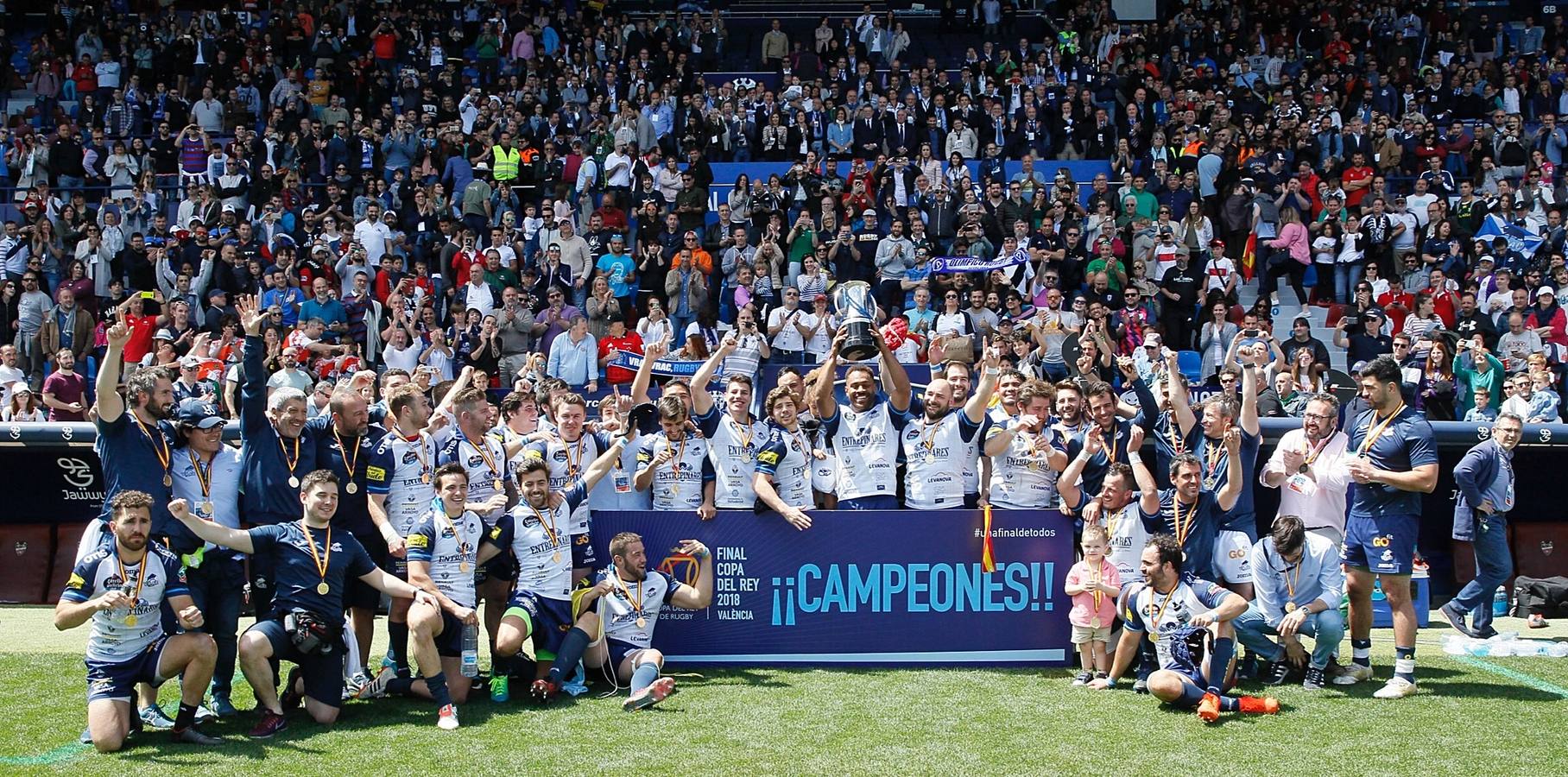 Fotos: Victoria del VRAC Quesos Entrepinares en la final de la Copa del Rey de rugby frente al Silverstorm El Salvador