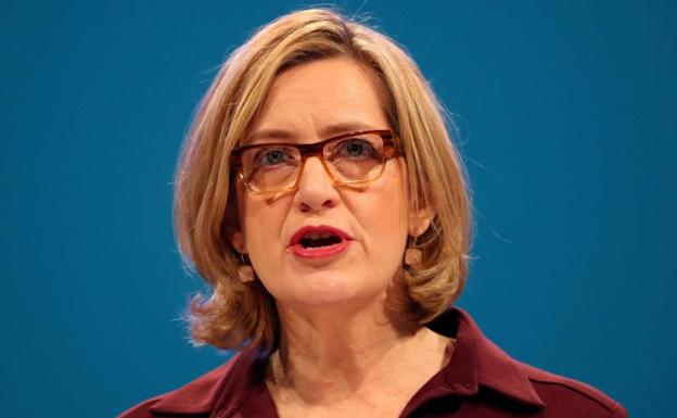 La ministra británica de Interior, Amber Rudd.