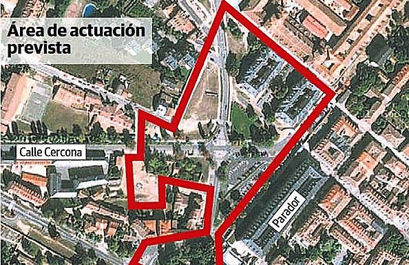 Área de actuación del contrato de Larcovi 