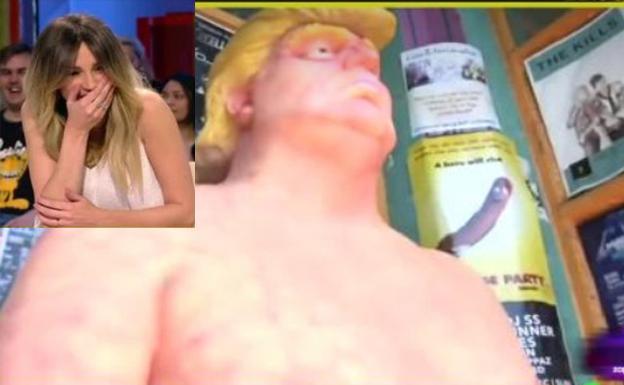 La escultura de Donald Trump. 