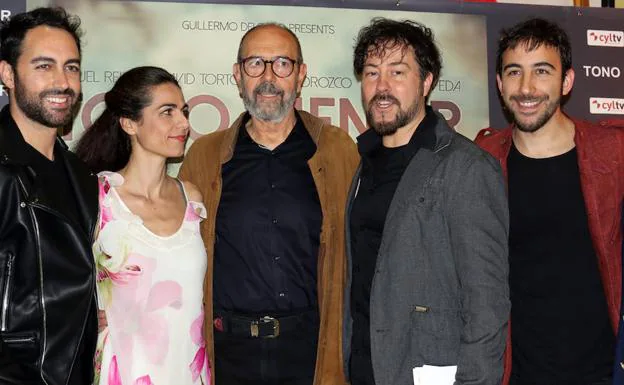 Los actores David Tortosa, Nati Orozco, Miguel Rellán, Iván Sáinz-Pardo (director), y Paco Sepúlveda. 