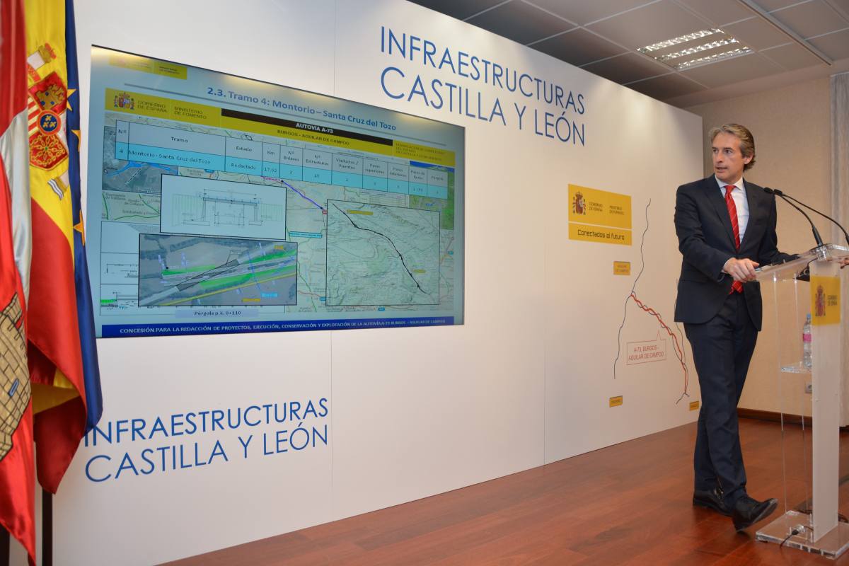El ministro, Íñigo de la Serna, ha presetnado el proyecto en Burgos.