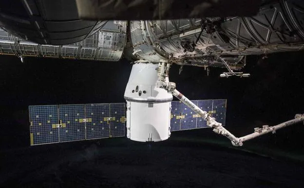 Imagen del SpaceX Dragon. 