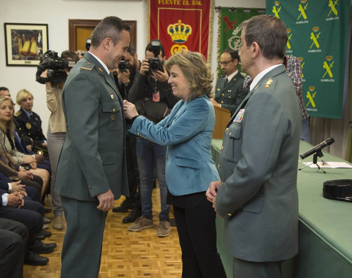 Durante la celebración, que ha tenido lugar en la sede de la Comandancia de Valladolid, el presidente de la Audiencia Provincial, Feliciano Trebolle ha sido condecorado con la Medalla al Mérito de este Cuerpo