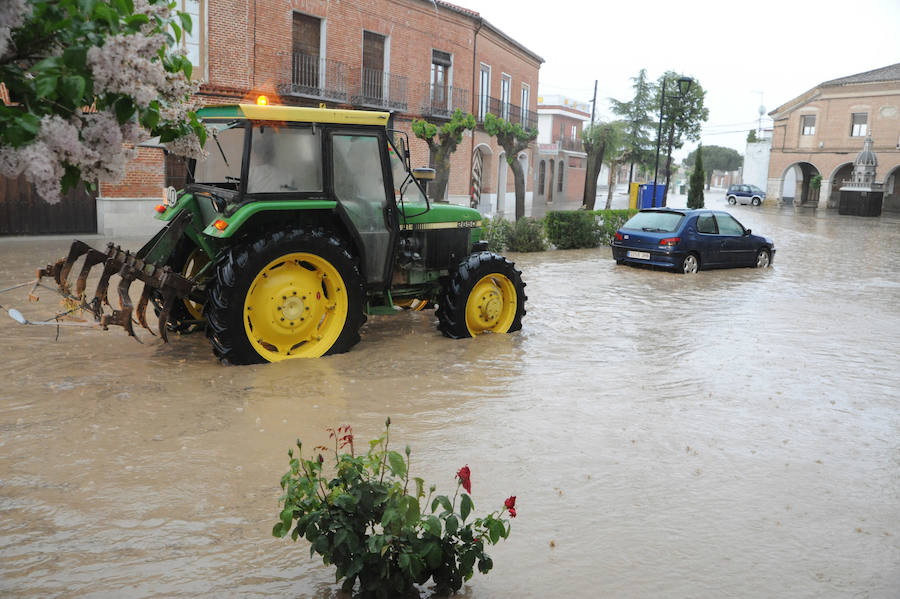 Fotos: Una tormenta inunda las calles de La Seca