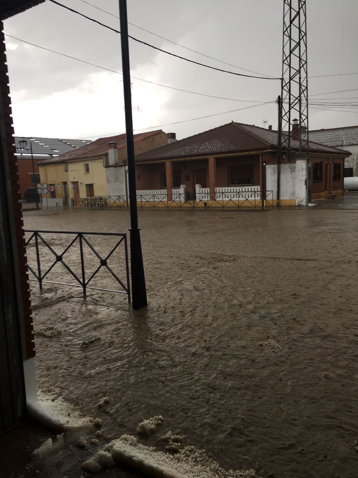 Fotos: Una tormenta inunda las calles de La Seca